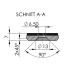 Abdeckscheibe Ø30 mm - für M6 Senkkopfschraube, Schwarz beschichtet