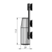 Compact Set 3 - Serles Drehtür mit  Aufnahme für Oberlichte und Seitenteil für 10mm ESG 