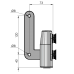 Compact Set 2 - Serles Drehtür mit Oberlichte für 10mm ESG 