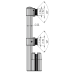 Compact Set 3 -  m - line Drehtür mit Aufnahme für Oberlichte und Seitenteil, für 10mm ESG 
