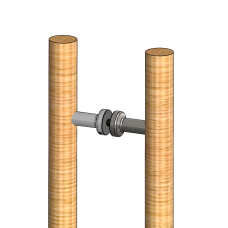 Holzgriffpaar Ø30mm, ESCHE, Sonderlänge von 100 - 500 mm