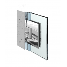 Pontere Duschpendeltürband Glas - Wand 135°, glanzverchromt