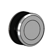 Punkthalter - Aufliegend, mit Wandabstand = 5,5 mm, mit Bohrung Ø8,5 mm, Edelstahl