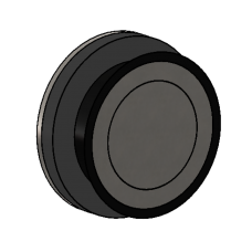 Punkthalter - 26/32, mit Wandabstand = 7,5 mm, mit Bohrung Ø8,5 mm, Edelstahl