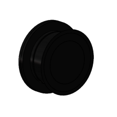 Punkthalter - 26/32, mit Wandabstand = 7,5 mm, mit Langloch, Schwarz beschichtet Punkthalter - 26/32, mit Wandabstand = 7,5 mm, mit Langloch, Schwarz beschichtet