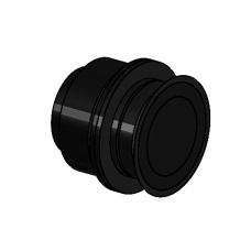 Punkthalter - 26/32, mit Wandabstand = 17 - 22 mm, mit Langloch, Schwarz beschichtet Punkthalter - 26/32, mit Wandabstand = 17 - 22 mm, mit Langloch, Schwarz beschichtet