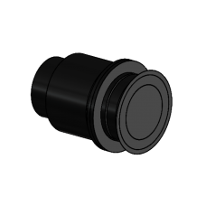 Punkthalter - 26/32, mit Wandabstand = 27 - 37 mm, mit Langloch, Schwarz beschichtet Punkthalter - 26/32, mit Wandabstand = 27 - 37 mm, mit Langloch, Schwarz beschichtet