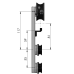 Serles Schiebetürset 5, Schiebetür mit einseitiger Wandanbindung, Türglas für 10 mm ESG