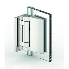 Tura Schwerlast-Anschlagtürband, Glas - Wand 90°, mattverchromt