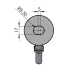 Achse A1 - Strebenlänge bis 1000 mm, Edelstahl - Schwarz Matt Pulverbeschichtet