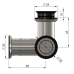 3 - Punkt Verbinder starr Wand/Glas/Glas, für ESG 10 mm