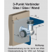 3 - Punkt Verbinder starr Wand/Glas/Glas, für ESG 10 mm